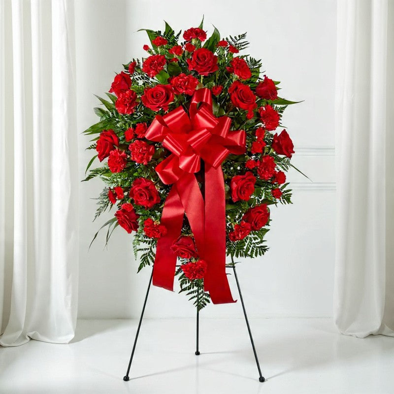 Red Sympathy Standing Spray