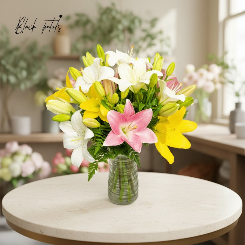 Sweet Spring Lilies for Mother’s Day - Black Petals