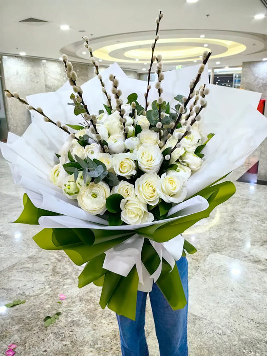 Thinking of You Flower Bouquet - Black Petals